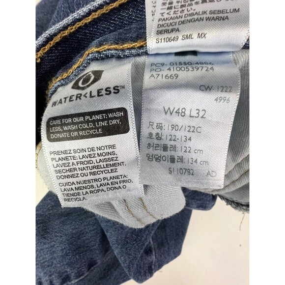 LEVI'S RED TAB ZIPPER FLY 550 MENS JEANS SIZE 48 X 32 COTTON BLUE - Picture 5 of 5